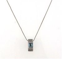 Collana Chimento Donna in Oro bianco Topazio 1G05537B25430